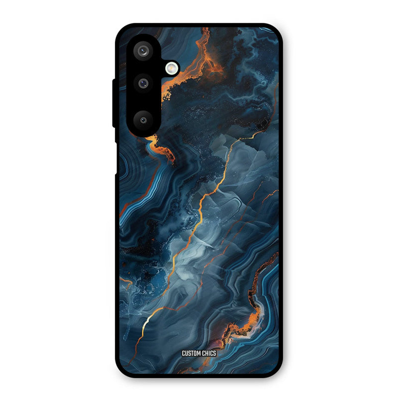 Blooming Blue Samsung Galaxy M16 Mobile Back Cover - Aesthetic PrintShield Case