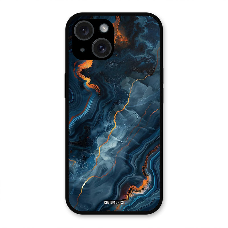 Blooming Blue iPhone 15 Plus Mobile Back Cover - Aesthetic PrintShield Case