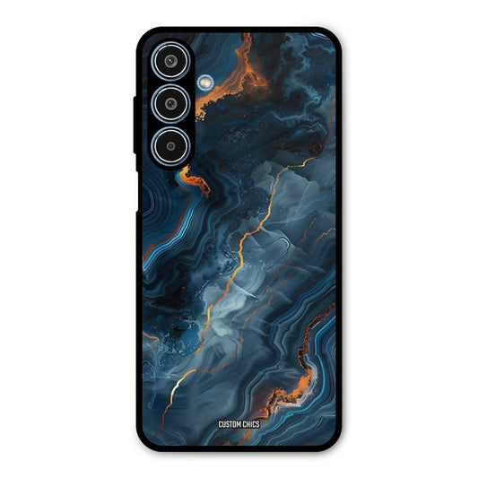 Blooming Blue Samsung Galaxy M35 5G Mobile Back Cover - Aesthetic PrintShield Case