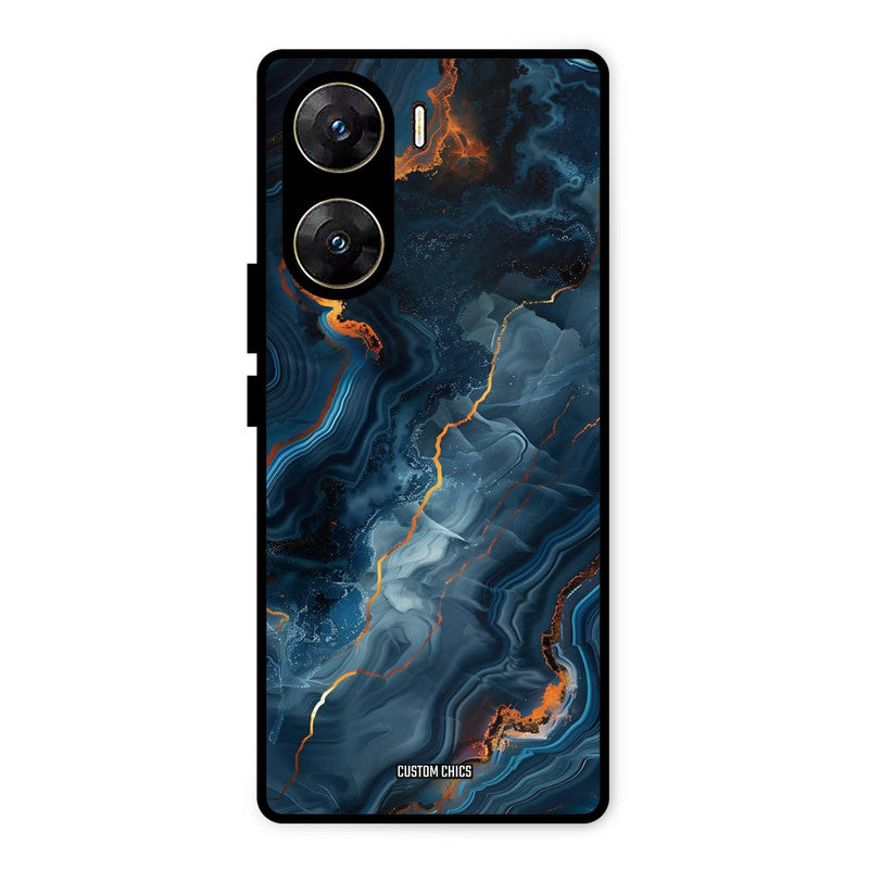 Blooming Blue Vivo V29e Mobile Back Cover - Aesthetic PrintShield Case