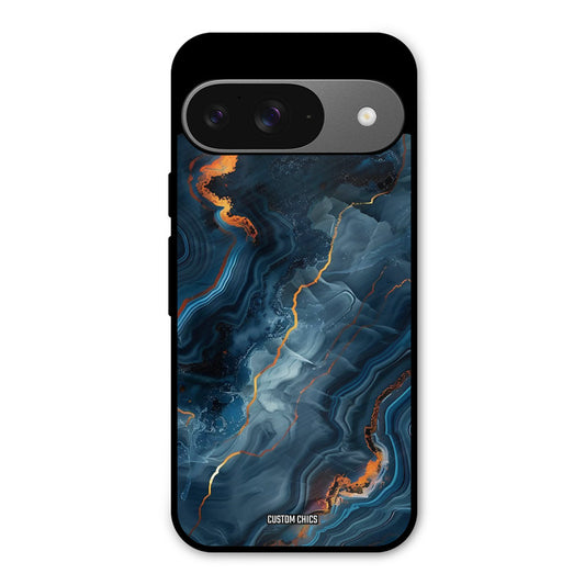 Blooming Blue Google Pixel 9 Mobile Back Cover - Aesthetic PrintShield Case