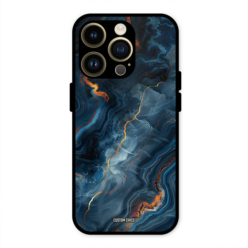 Blooming Blue iPhone 14 Pro Max Mobile Back Cover - Aesthetic PrintShield Case