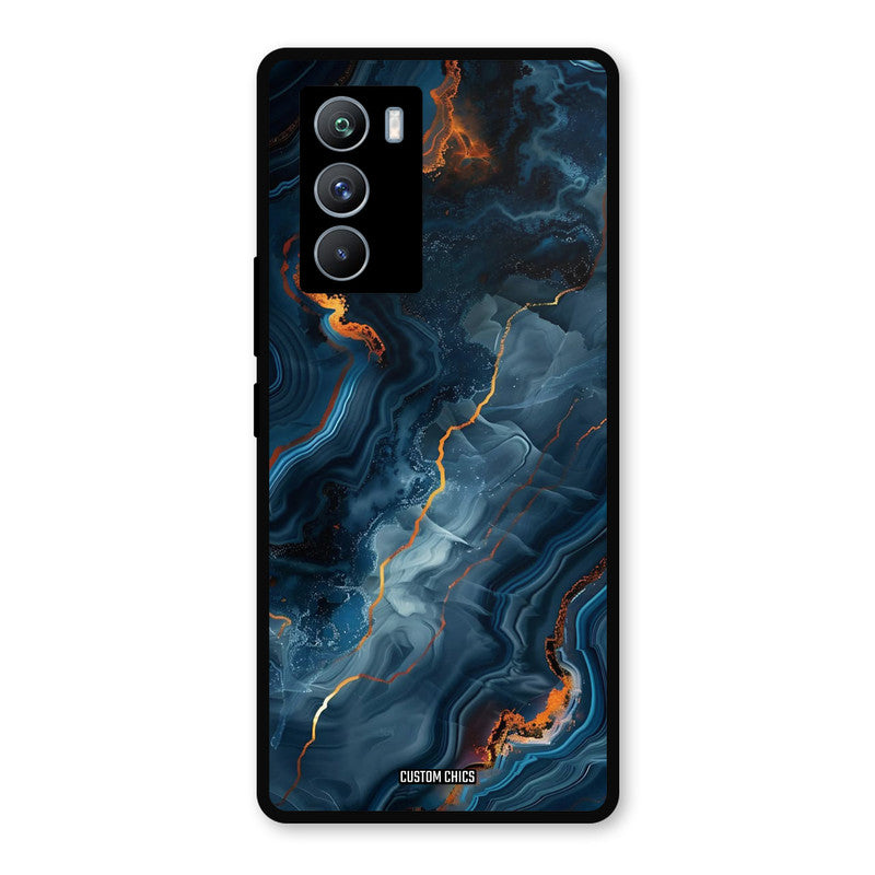 Blooming Blue iQOO 9SE Mobile Back Cover - Aesthetic PrintShield Case