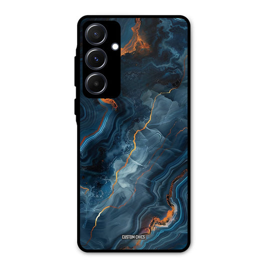 Blooming Blue Samsung Galaxy A55 5G Mobile Back Cover - Aesthetic PrintShield Case