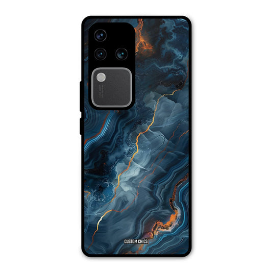 Blooming Blue Vivo V30 Pro Mobile Back Cover - Aesthetic PrintShield Case
