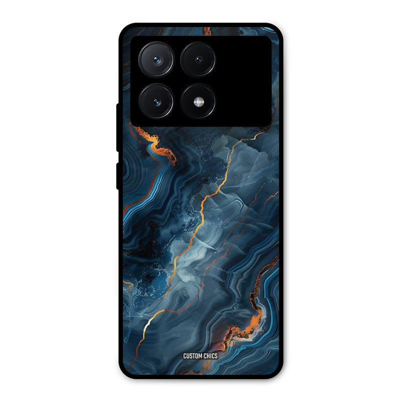 Blooming Blue Poco X6 Pro Mobile Back Cover - Aesthetic PrintShield Case