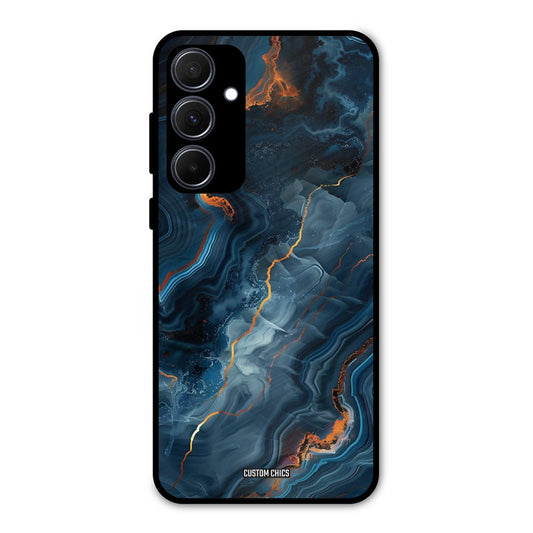 Blooming Blue Samsung Galaxy A35 5G Mobile Back Cover - Aesthetic PrintShield Case