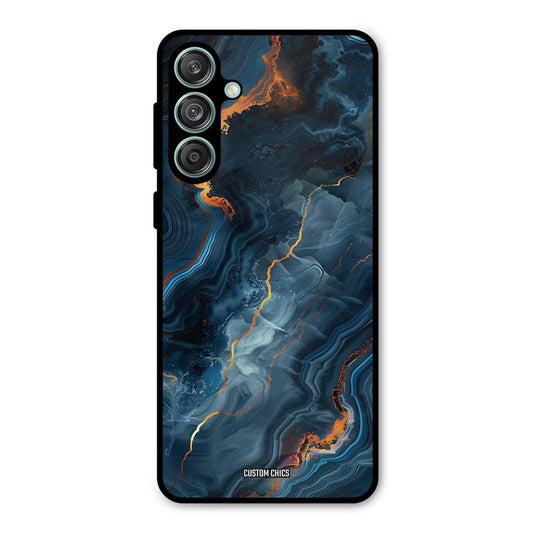Blooming Blue Samsung Galaxy M55 5G Mobile Back Cover - Aesthetic PrintShield Case