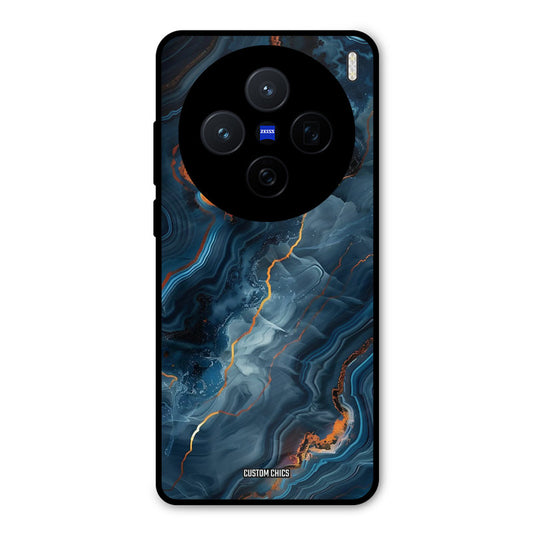 Blooming Blue Vivo X200 Mobile Back Cover - Aesthetic PrintShield Case