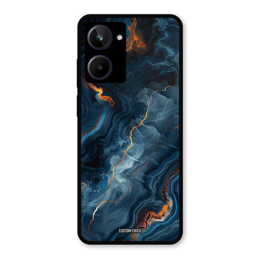 Blooming Blue Realme 10 Mobile Back Cover - Aesthetic PrintShield Case