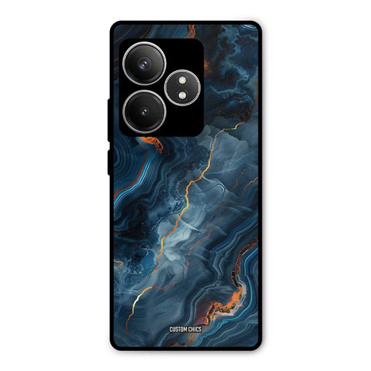 Blooming Blue Realme GT 6T Mobile Back Cover - Aesthetic PrintShield Case