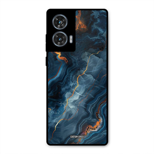 Blooming Blue Moto G96 Mobile Back Cover - Aesthetic PrintShield Case