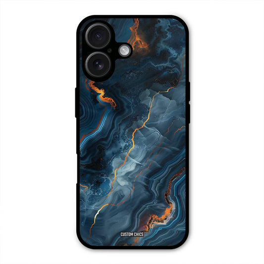 Blooming Blue iPhone 16 Plus Mobile Back Cover - Aesthetic PrintShield Case