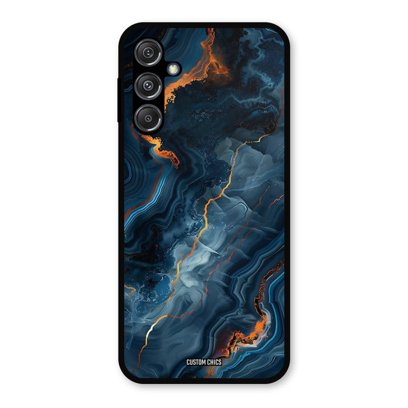 Blooming Blue Samsung Galaxy M34 5G Mobile Back Cover - Aesthetic PrintShield Case