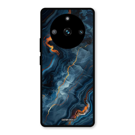 Blooming Blue Realme 11 Pro Plus Mobile Back Cover - Aesthetic PrintShield Case