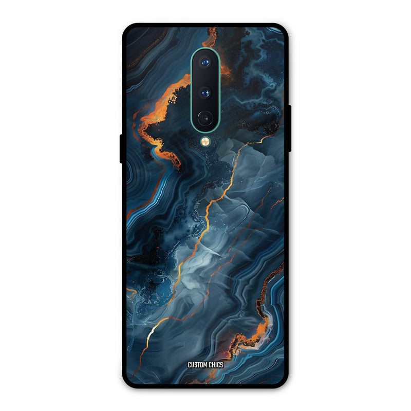 Blooming Blue Oneplus 8 Mobile Back Cover - Aesthetic PrintShield Case
