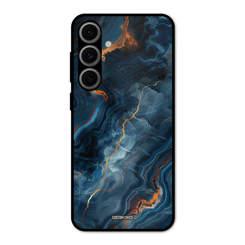 Blooming Blue Samsung Galaxy S24 FE Mobile Back Cover - Aesthetic PrintShield Case