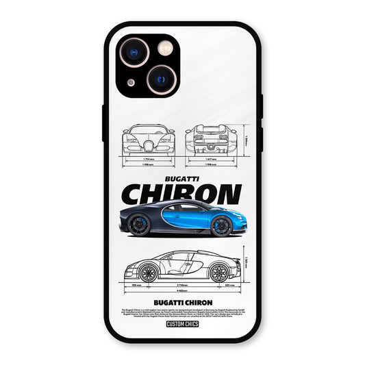 Blue Chiron iPhone 13 Mobile Back Cover - Car&Bike PrintShield Case