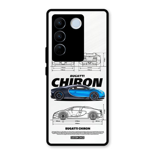Blue Chiron Vivo V27 Pro Mobile Back Cover - Car&Bike PrintShield Case