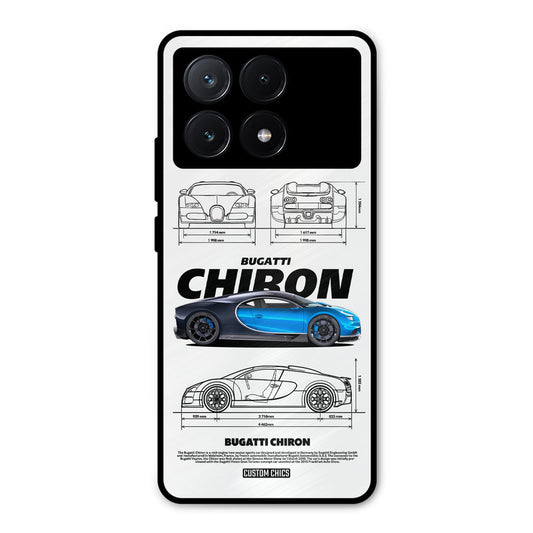 Blue Chiron Poco X6 Pro Mobile Back Cover - Car&Bike PrintShield Case