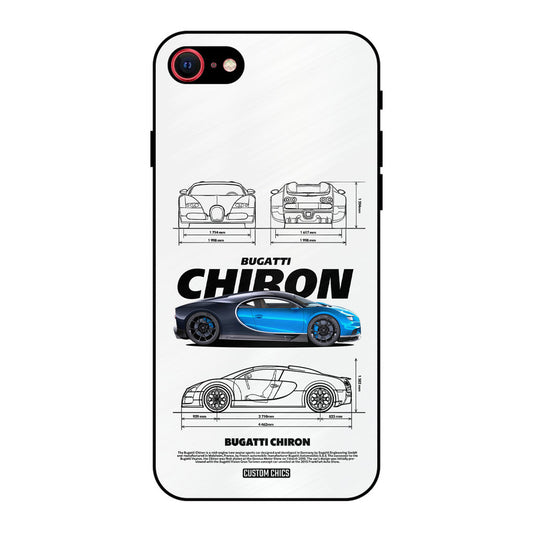 Blue Chiron iPhone SE 2020 Mobile Back Cover - Car&Bike PrintShield Case