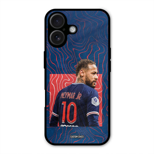 Blue Neymar  iPhone 16 Mobile Back Cover - Sports PrintShield Case