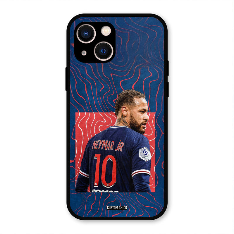 Blue Neymar  iPhone 13 Mobile Back Cover - Sports PrintShield Case