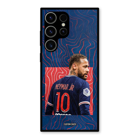 Blue Neymar Samsung Galaxy S23 Ultra Mobile Back Cover - Sports PrintShield Case