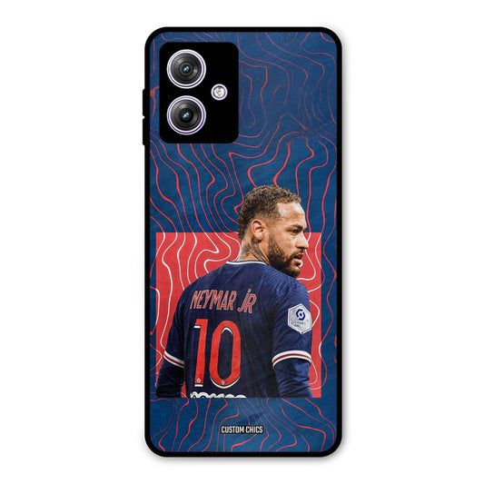 Blue Neymar Moto G54 Mobile Back Cover - Sports PrintShield Case