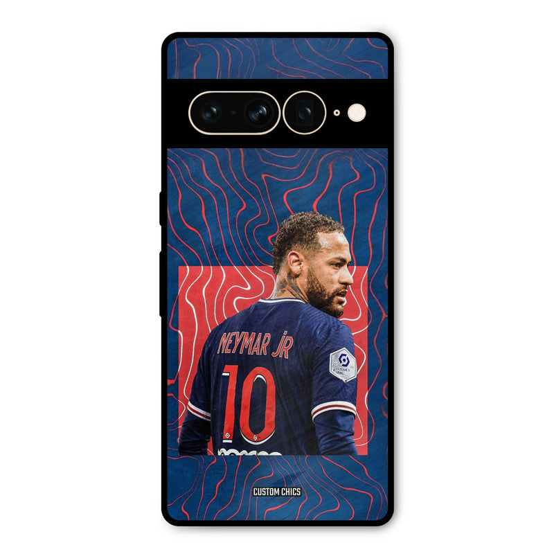 Blue Neymar Google Pixel 7 Pro Mobile Back Cover - Sports PrintShield Case