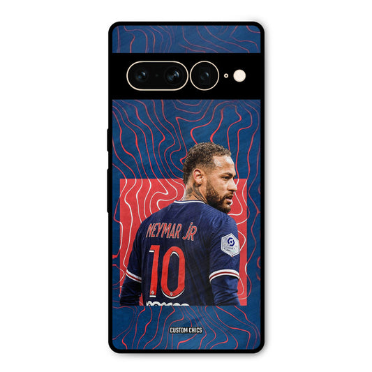Blue Neymar Google Pixel 7 Pro Mobile Back Cover - Sports PrintShield Case