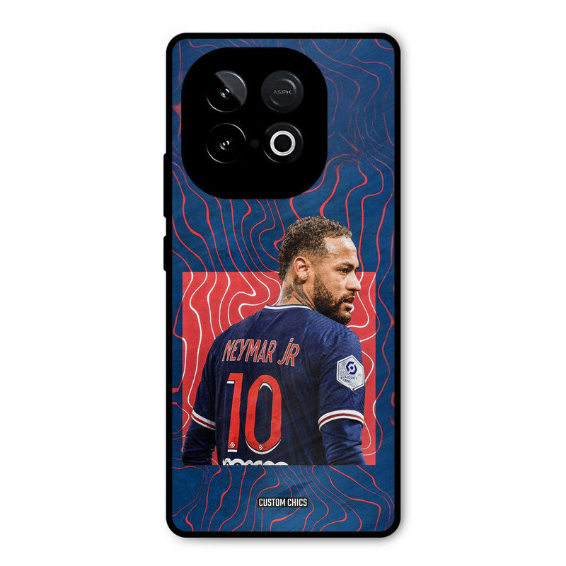 Blue Neymar iQOO Neo 10 Mobile Back Cover - Sports PrintShield Case