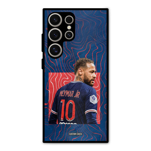 Blue Neymar Samsung Galaxy S24 Ultra Mobile Back Cover - Sports PrintShield Case