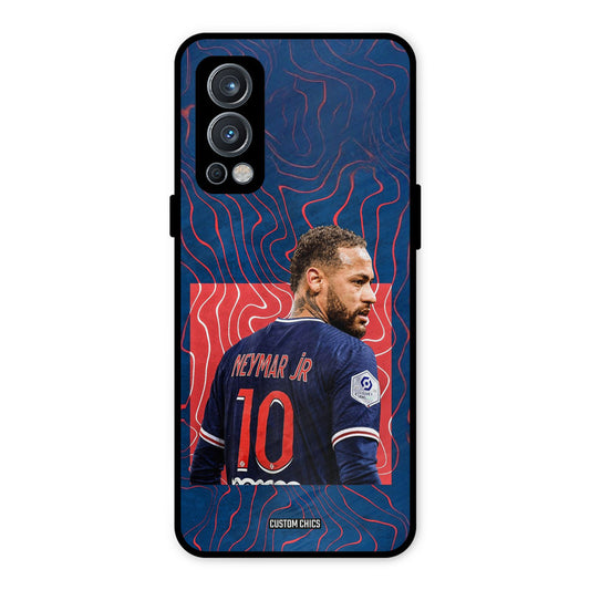 Blue Neymar OnePlus Nord 2 5G Mobile Back Cover - Sports PrintShield Case