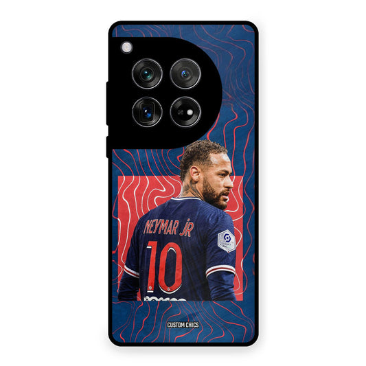 Blue Neymar OnePlus 12 Mobile Back Cover - Sports PrintShield Case