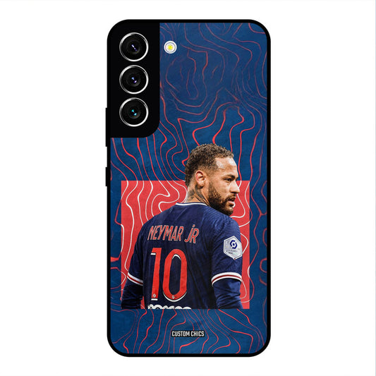 Blue Neymar Samsung Galaxy S22 Mobile Back Cover - Sports PrintShield Case