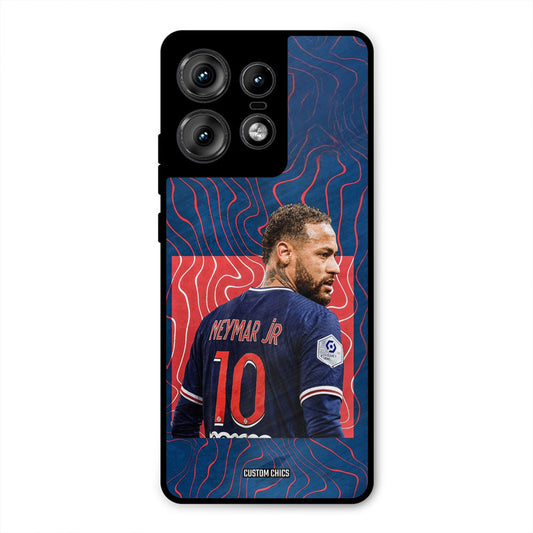 Blue Neymar Motorola Edge 50 Pro Mobile Back Cover - Sports PrintShield Case
