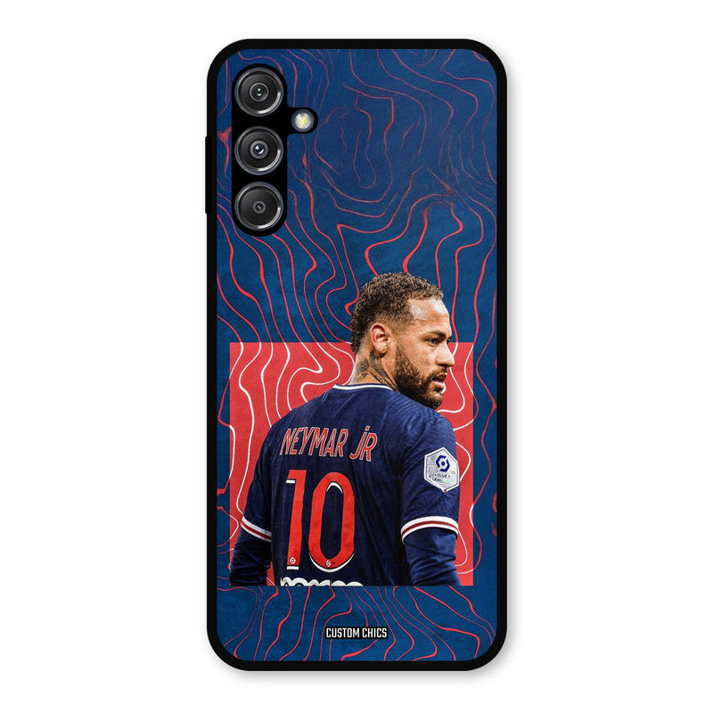 Blue Neymar Samsung Galaxy M34 5G Mobile Back Cover - Sports PrintShield Case