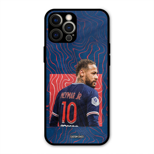 Blue Neymar  iPhone 12 Pro Max Mobile Back Cover - Sports PrintShield Case