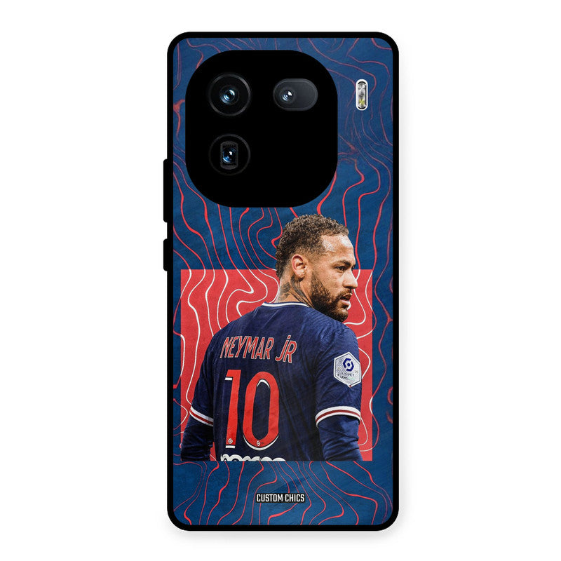 Blue Neymar iQOO 12 Mobile Back Cover - Sports PrintShield Case