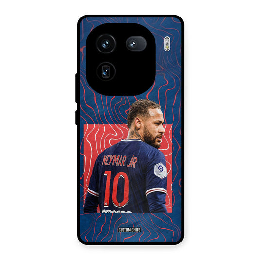 Blue Neymar iQOO 12 Mobile Back Cover - Sports PrintShield Case
