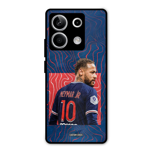 Blue Neymar Redmi Note 13 5G Mobile Back Cover - Sports PrintShield Case
