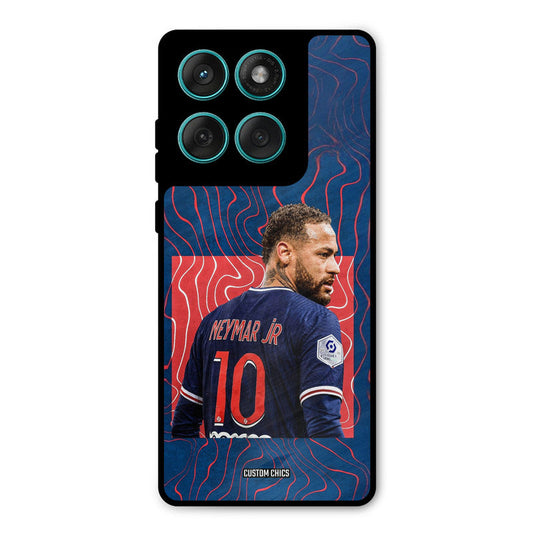 Blue Neymar Motorola Edge 60 Mobile Back Cover - Sports PrintShield Case