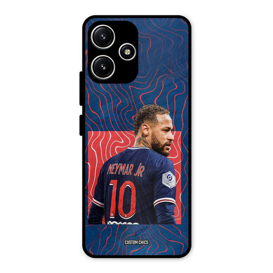 Blue Neymar Redmi 12 5G Mobile Back Cover - Sports PrintShield Case