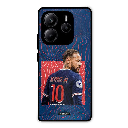 Blue Neymar Redmi Note 14 Mobile Back Cover - Sports PrintShield Case