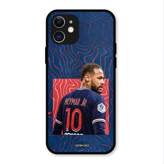 Blue Neymar  iPhone 12 Mobile Back Cover - Sports PrintShield Case