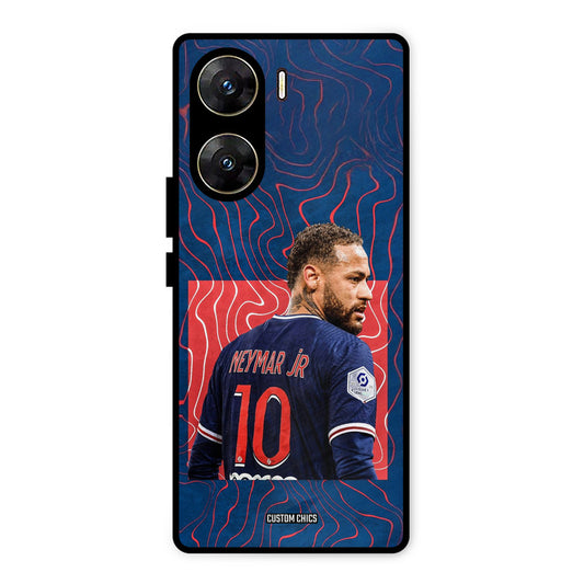 Blue Neymar Vivo V29e Mobile Back Cover - Sports PrintShield Case