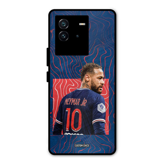 Blue Neymar iQOO Neo 6 5G Mobile Back Cover - Sports PrintShield Case