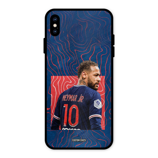 Blue Neymar iPhone XS Max Mobile Back Cover - Sports PrintShield Case