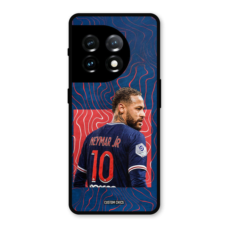 Blue Neymar OnePlus 11 Mobile Back Cover - Sports PrintShield Case